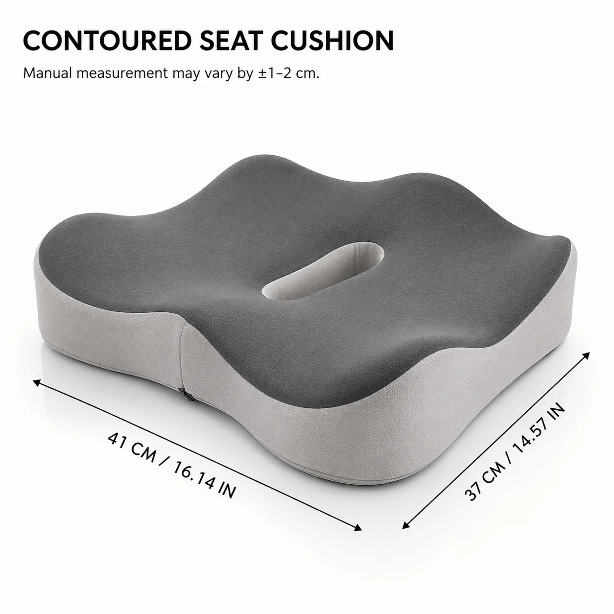 Orthopedic Memory Foam Seat Cushion for Office Chair Car and Home, Tailbone Coccyx Support Comfort Pad for Daily Sitting