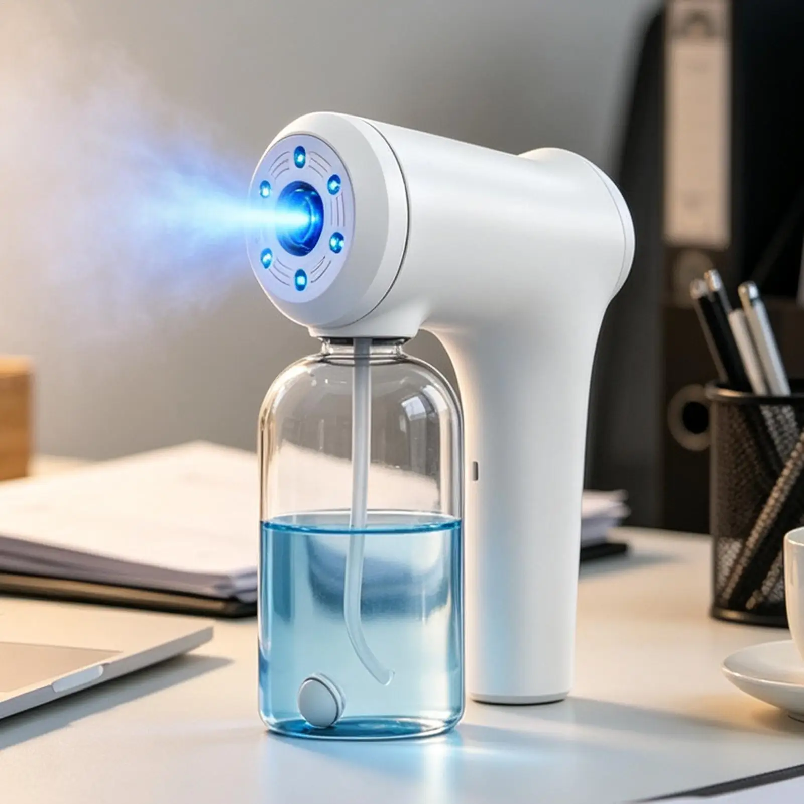 Nano Blue Light Handheld Sprayer Barber Wireless Steam Spray For Garden Atomizer Tools