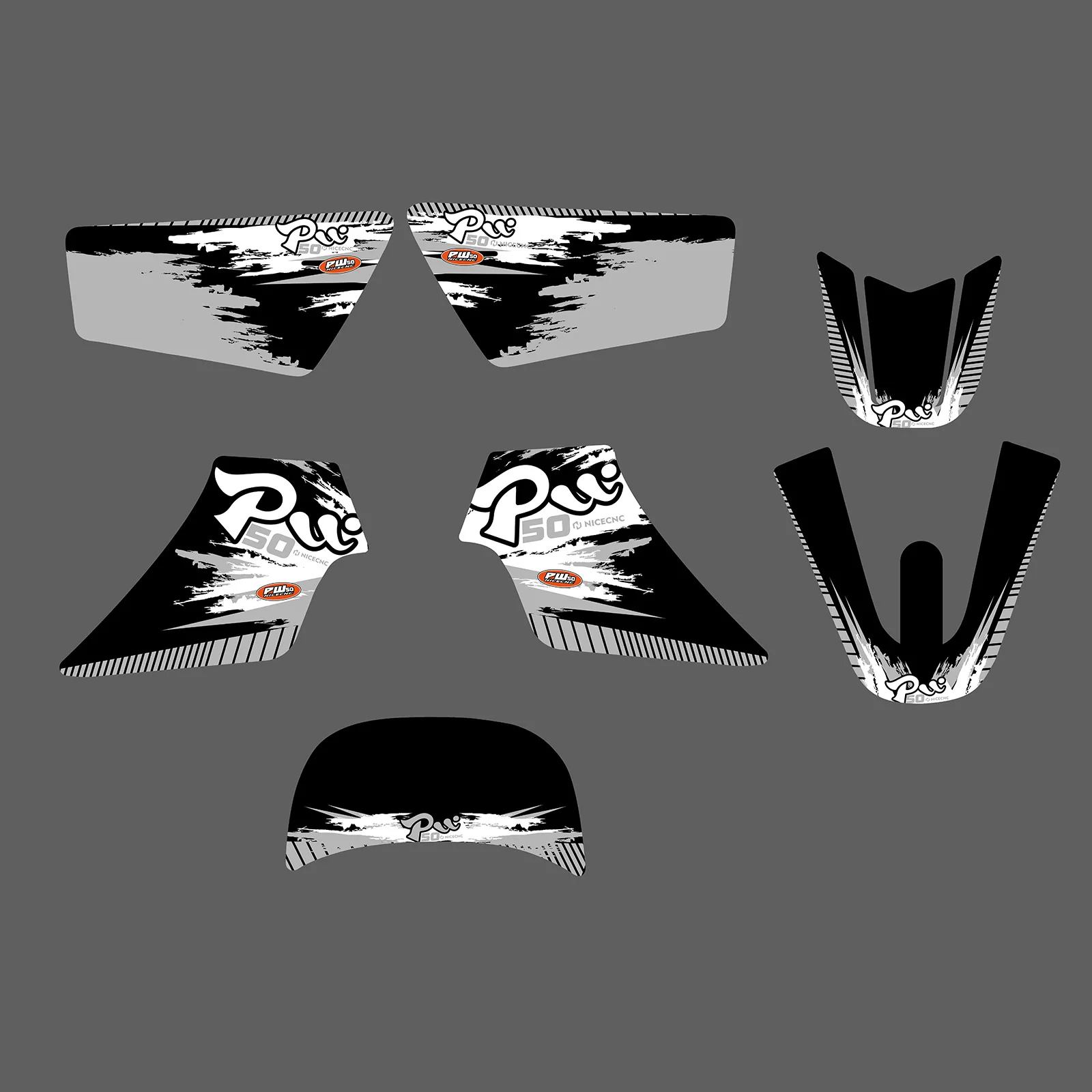

Motorcycle Stickers For Yamaha PW 50 PW50 Dirt Bike All Years Graphics Background Decals Sticker Kit Decoration Customize