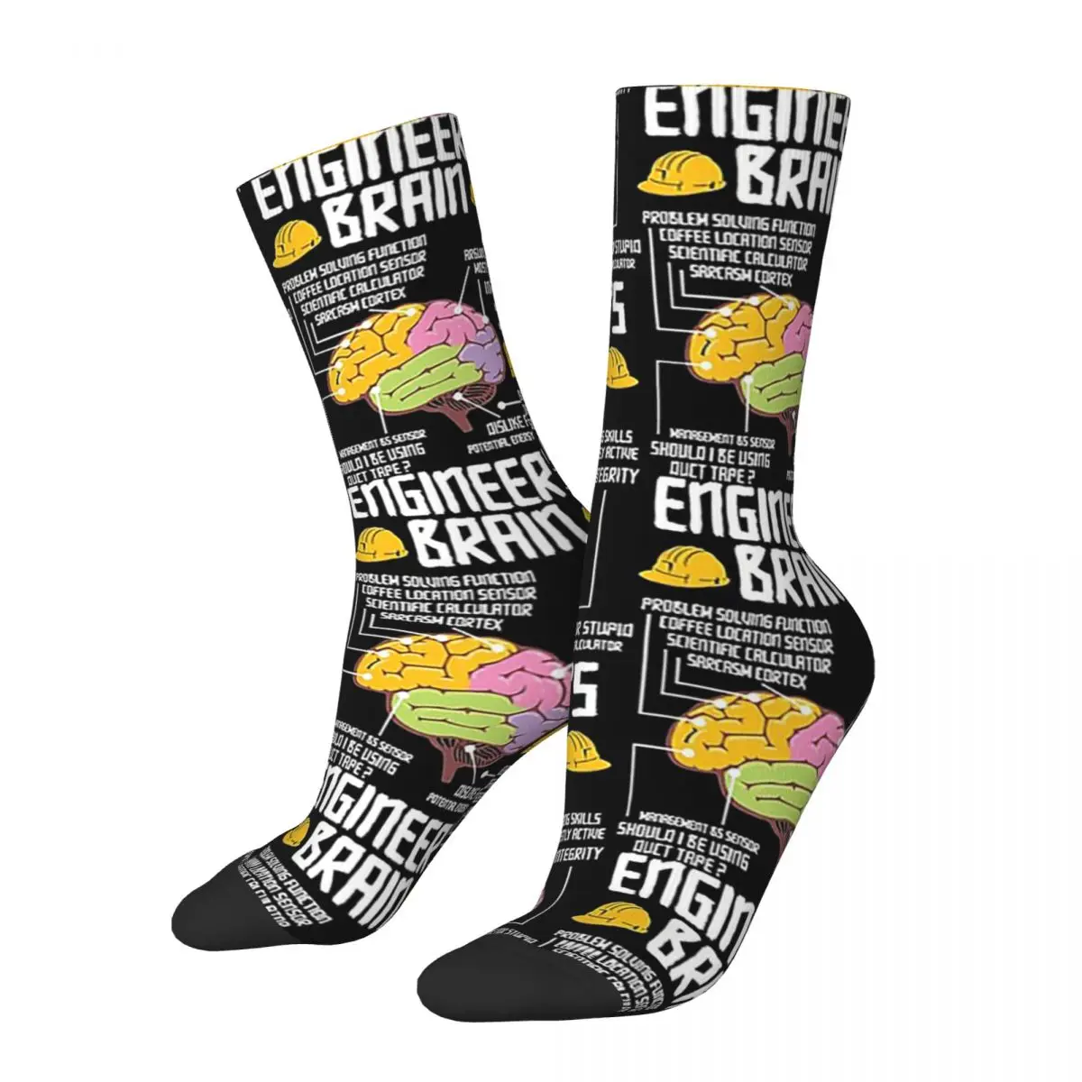 

Engineer's Brain Engineering Profession Graphic Gift Socks Harajuku High Quality Stockings All Season Long Socks Accessories