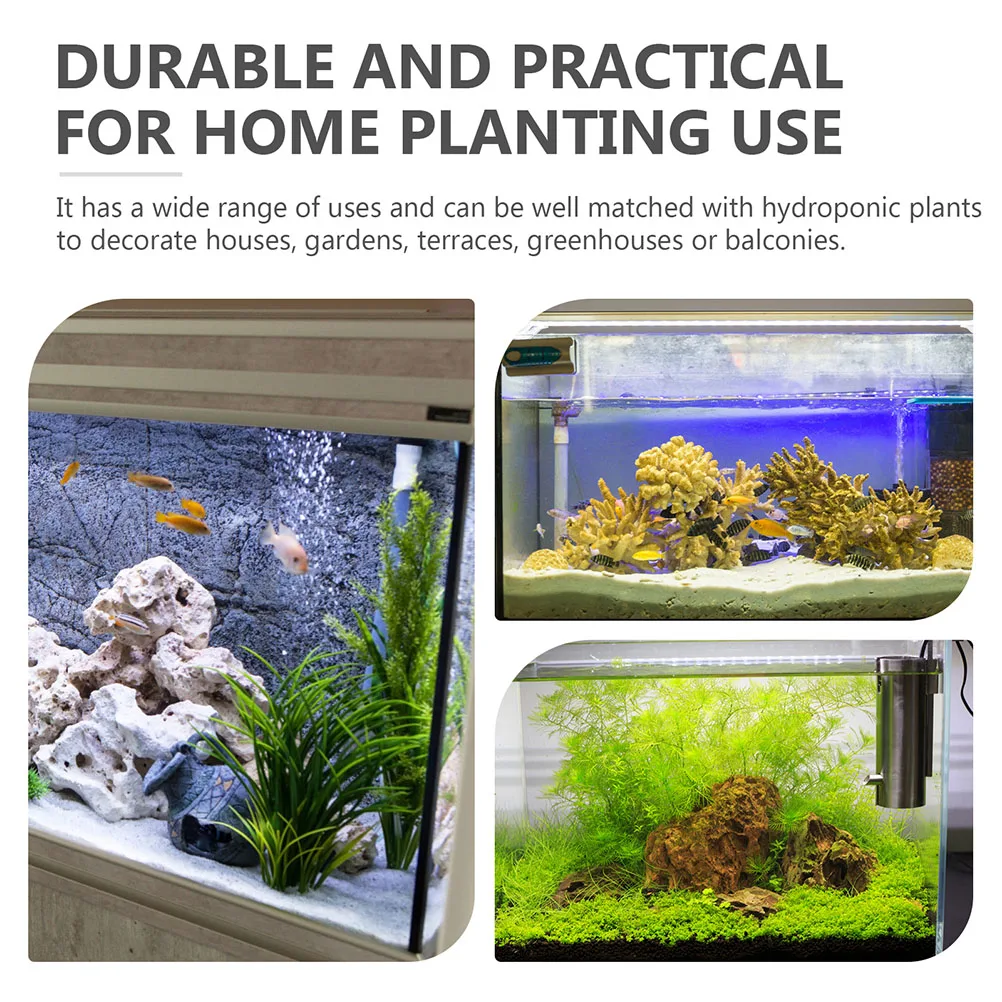 

4pcs Hanging Aquarium Plant Holder Fish Tank Decoration Water Plant Pot Aquatic Planter Baskets Sturdy Plastic Material