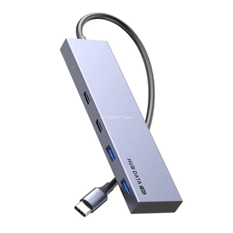 

Концентратор USB C, 10 Гбит/с, 4 порта, концентратор USB C to TypeC для ноутбука, разветвитель, многопортовый Прямая поставка