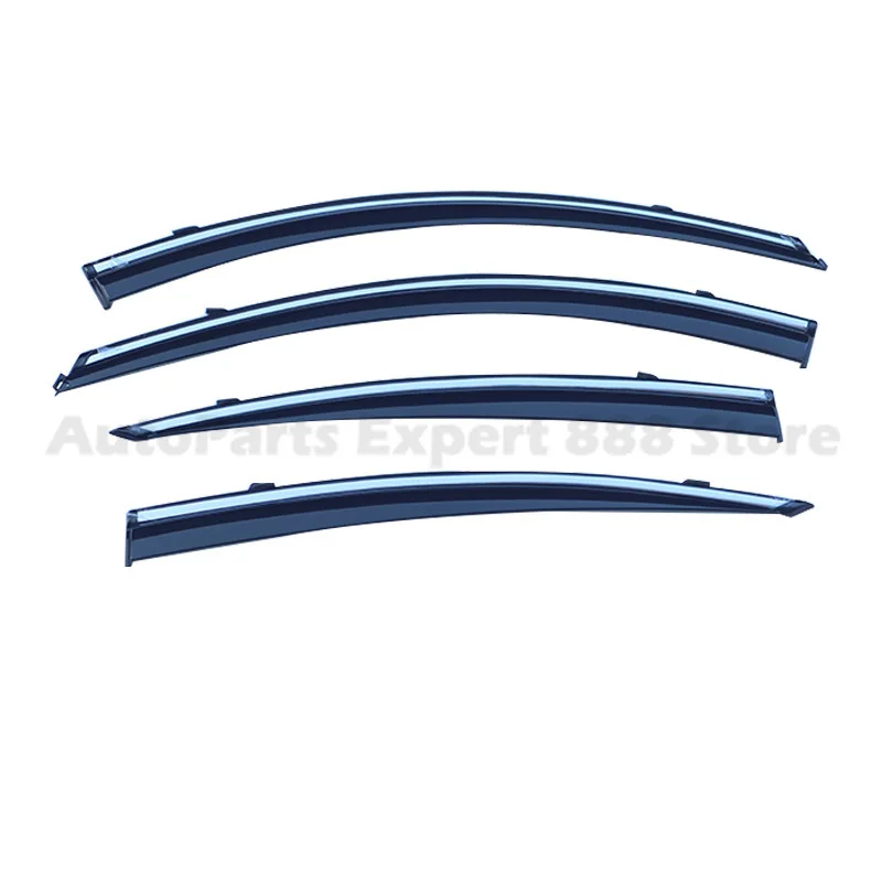 For Acura TL 2009-2014 Side Window Rain Visor with Chrome Trim Accessories Stylish Durable