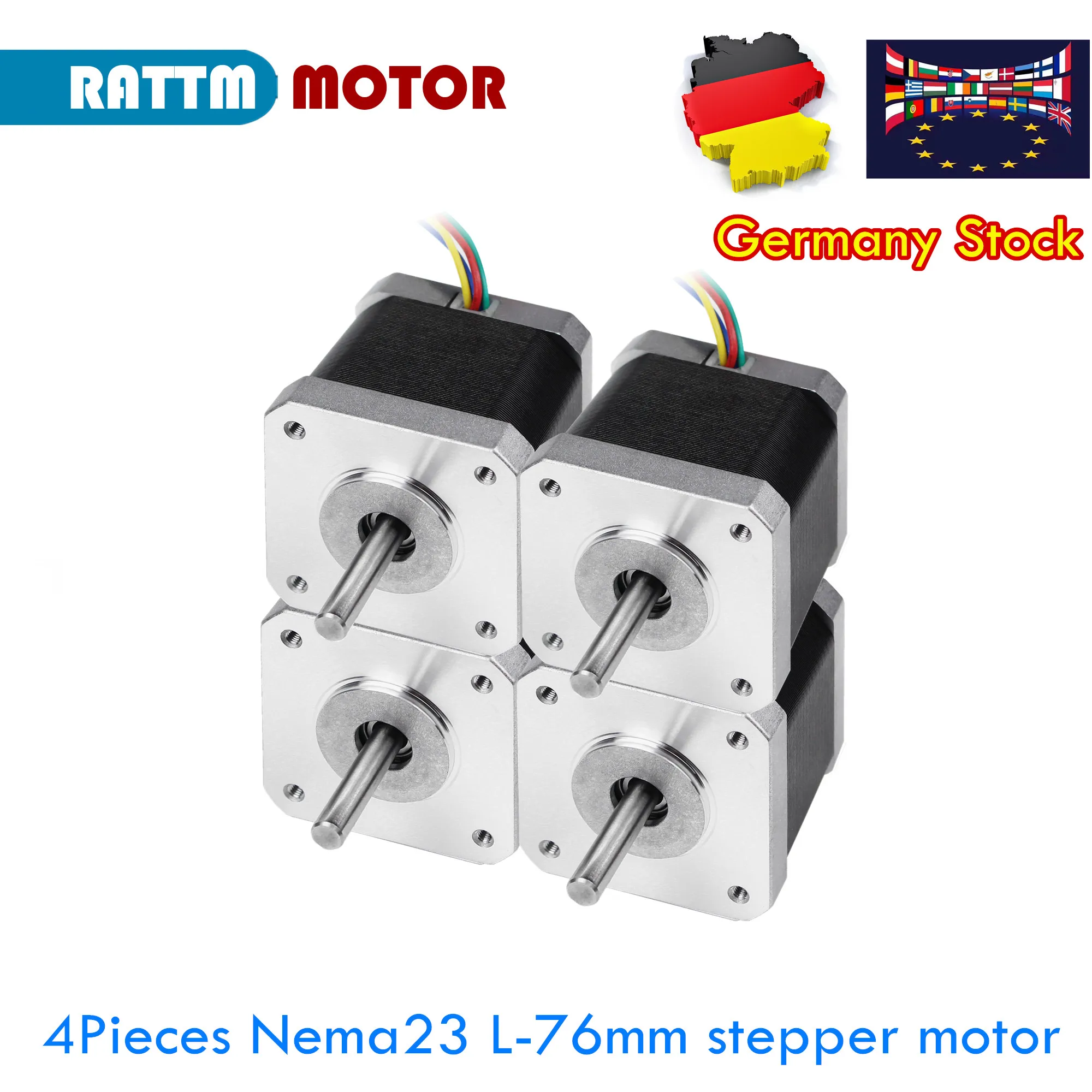 

3PCS/4PCS Nema 23 Stepper Motor 2 phase 23HS8430 4-Leads 76mm 3A 180N.CM CNC 3D Printer For beauty medical machine accessories