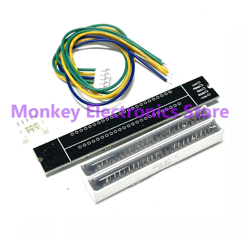 Dual-Channel LED Música Spectrum Nível indicadores, Dual 12Bit, 7 Verde, 2, Laranja, 3, Vermelho, Áudio