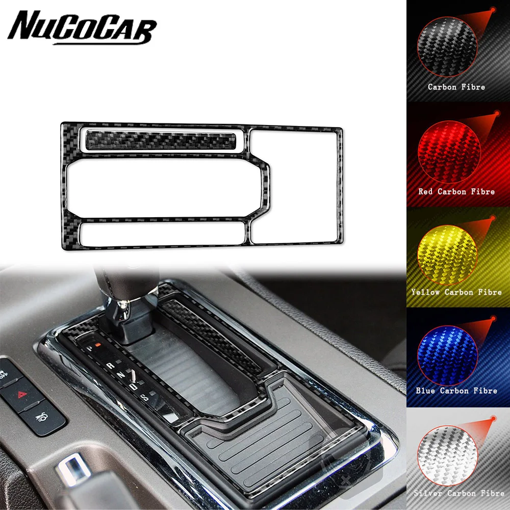 

For Ford Mustang 2009-2014 Carbon Fiber Gear Shift transmission Panel Trim Cover Car Interior Accessories Decorative Stickers