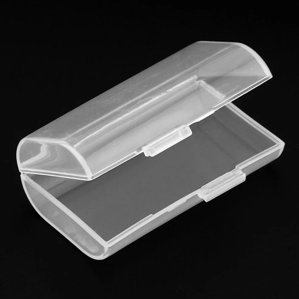 

Portable Hard Plastic Case For Aa Batteries Transparent Lightweight Travel Organizer Short Circuit Protection