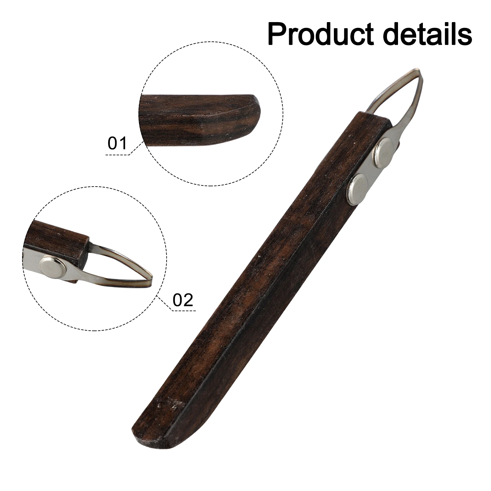 

Pottery Tool Trimming Scraper Replaceable Head Ring Scraper DIY Ceramic Texture Carving Clay Sculpture Scraping Trimming Tool