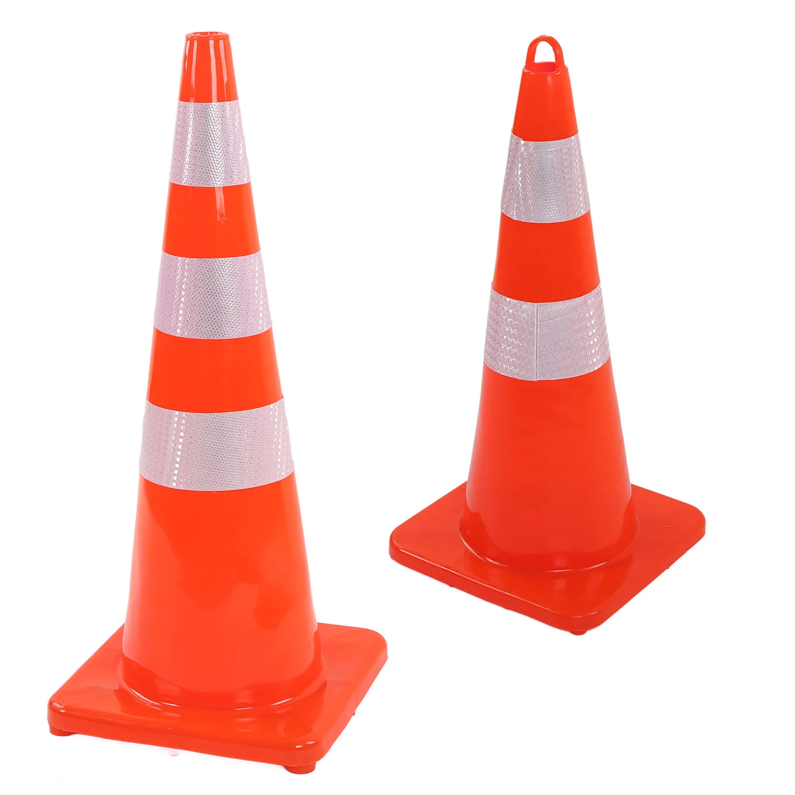 خصومات كبيرة مخاريط المرور قاعدة عاكسة مقاومة للطقس مخاريط الطريق لوقوف السيارات التخييم مخاريط الطريق الحمراء مخاريط السلامة #3