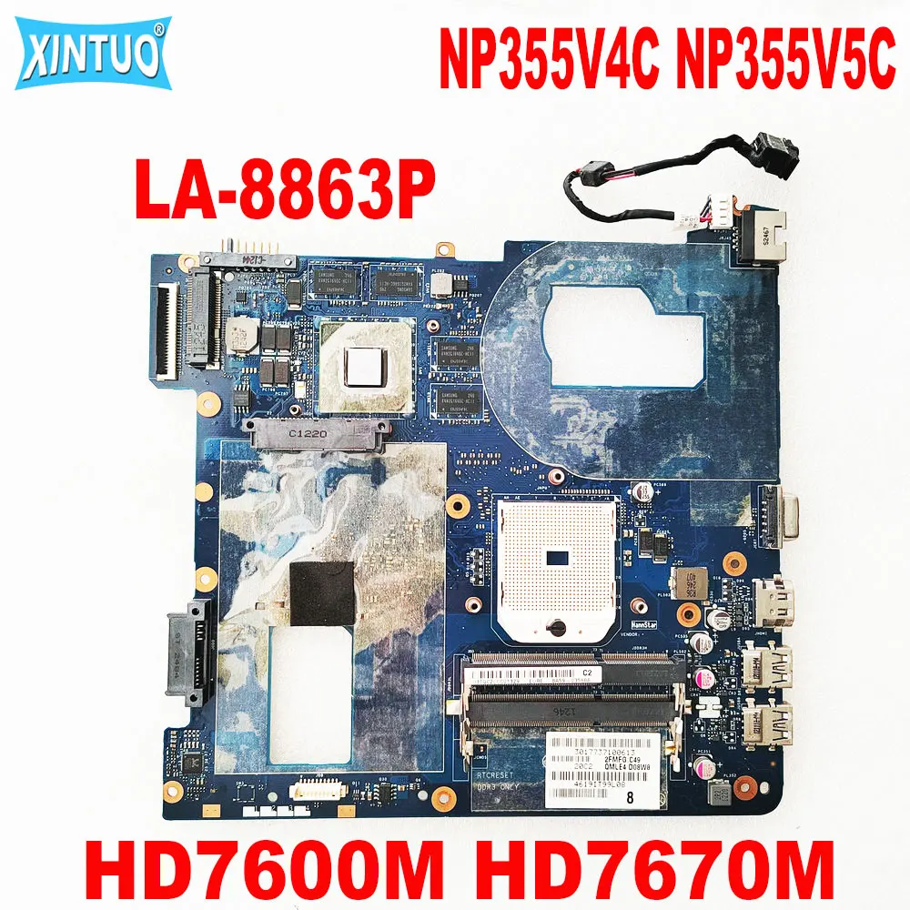 

LA-8863P Mainboard for Samsung 355V5C NP355V4C NP355V5C laptop motherboard with HD7600M HD7670M GPU BA59-03568A BA59-03402A DDR3