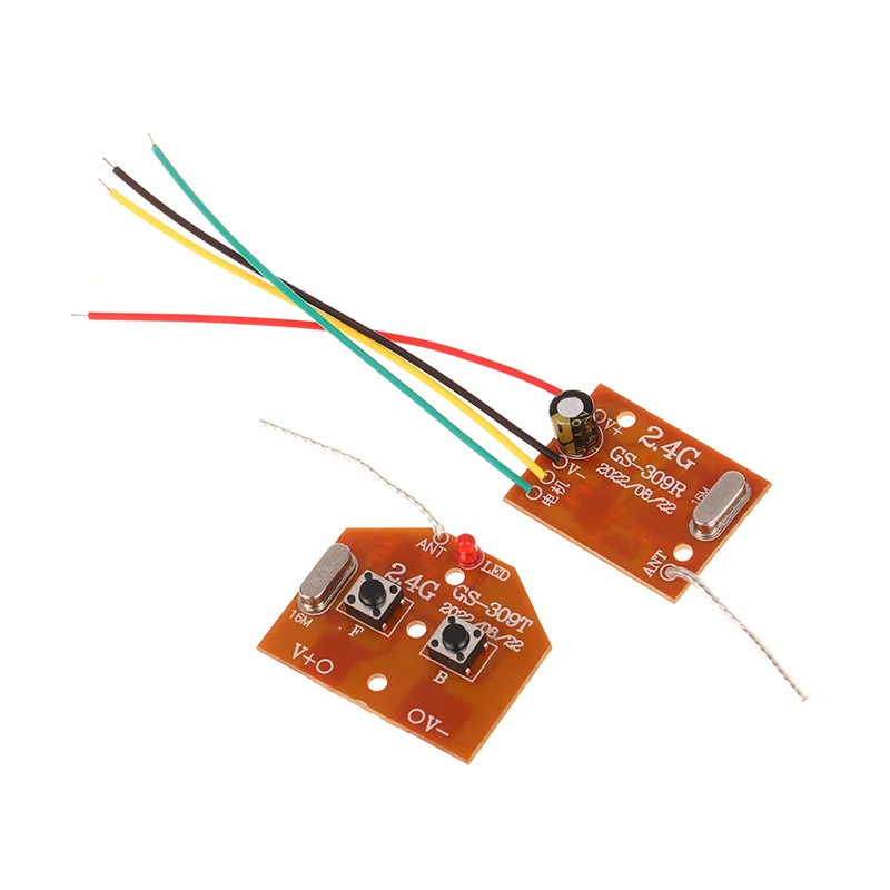 2CH RC ACCESSORY MODULE 2.4G CIRCUIT PCB TRANSMITTER AND RECEIVER BOARD RADIO SYSTEM FOR CAR TRUCK TOY