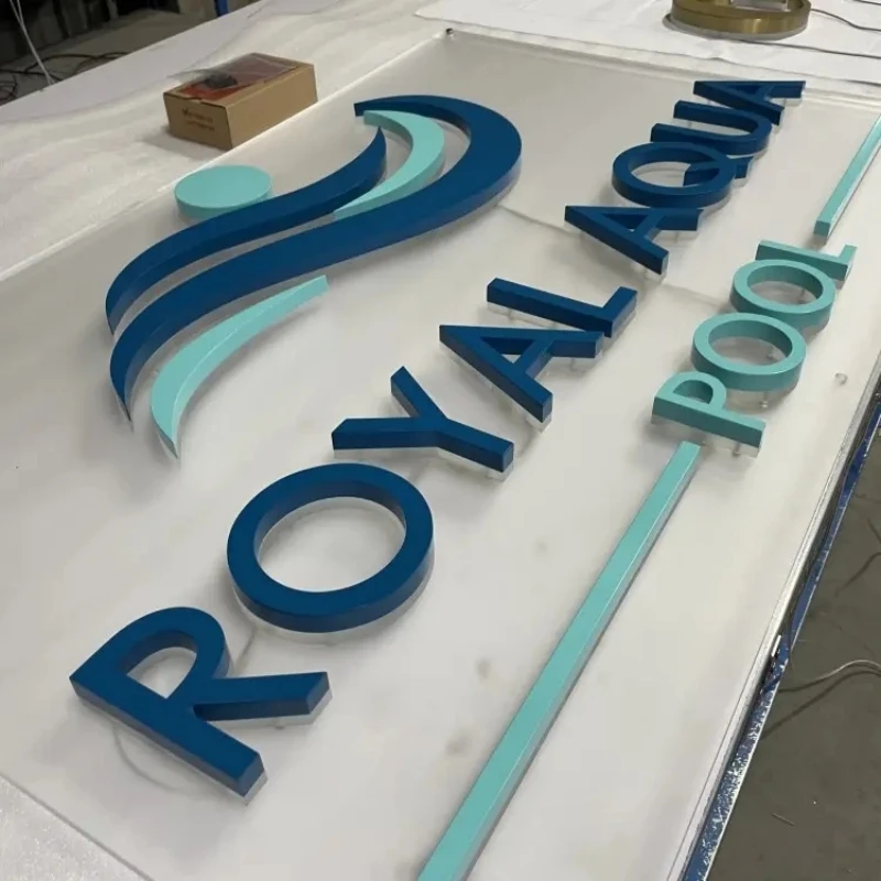 Customized 3D stainless steel gold letters, silver letters, personalized identification signs, factory direct sales