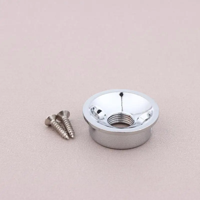 Round Socket Electric Guitar Audio Output Jack Plate Socket Guitar Jack Electric Bass Output Guitar Accessories