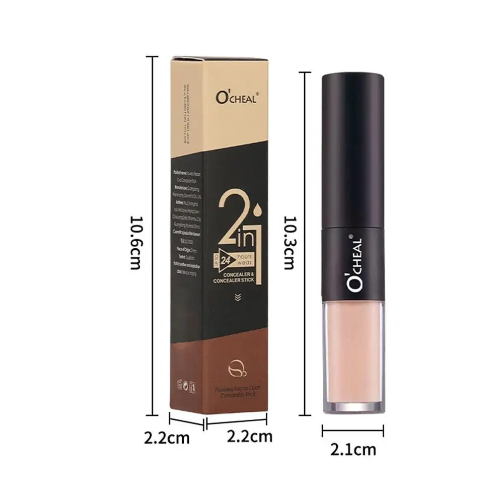 Highlighter Sticks Double Head Waterproof Matte Highlighter Foundation Sculptor Highlighter Makeup Stick Shadow Concealer Pencil