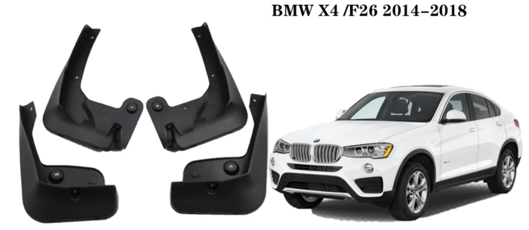 

Exterior Car Mudguards For 2014 2015 2016 2017 2018 X4M X4X F26 Mud faps Mud Guards Splash Guards Mud Tyre Fenders Accessories