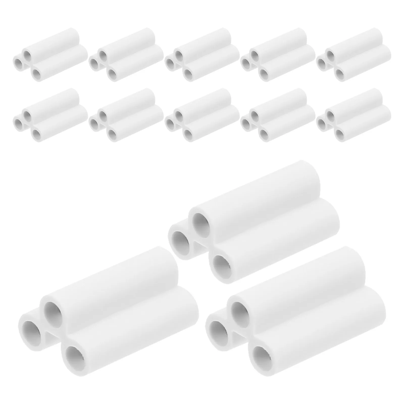 

20Pcs LED Lamp Connector T5 T8 Double End 3 Pin Female Adapter Copper Core 21Mm Connector for Fluorescent LED Lamps
