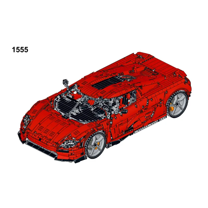 

MOC-161672 Новый красный классический культовый спортивный автомобиль, модель строительного блока 3704, детали MOC, креативная детская игрушка на день рождения для мальчиков, подарок