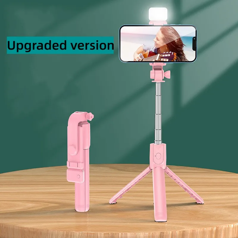 Tripé de foto com suporte ao vivo para celular, tripé multifuncional para gravação de vídeo, selfie, pouso