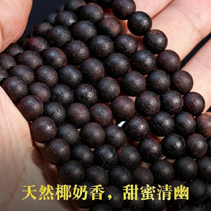 Imagem -06 - Umq-buda Beads Mão String Rosário Pulseira Genuína Óleo Preto Natural Material Antigo Autêntico Vietnã Jiangzhen Xiang Qinan Xiang