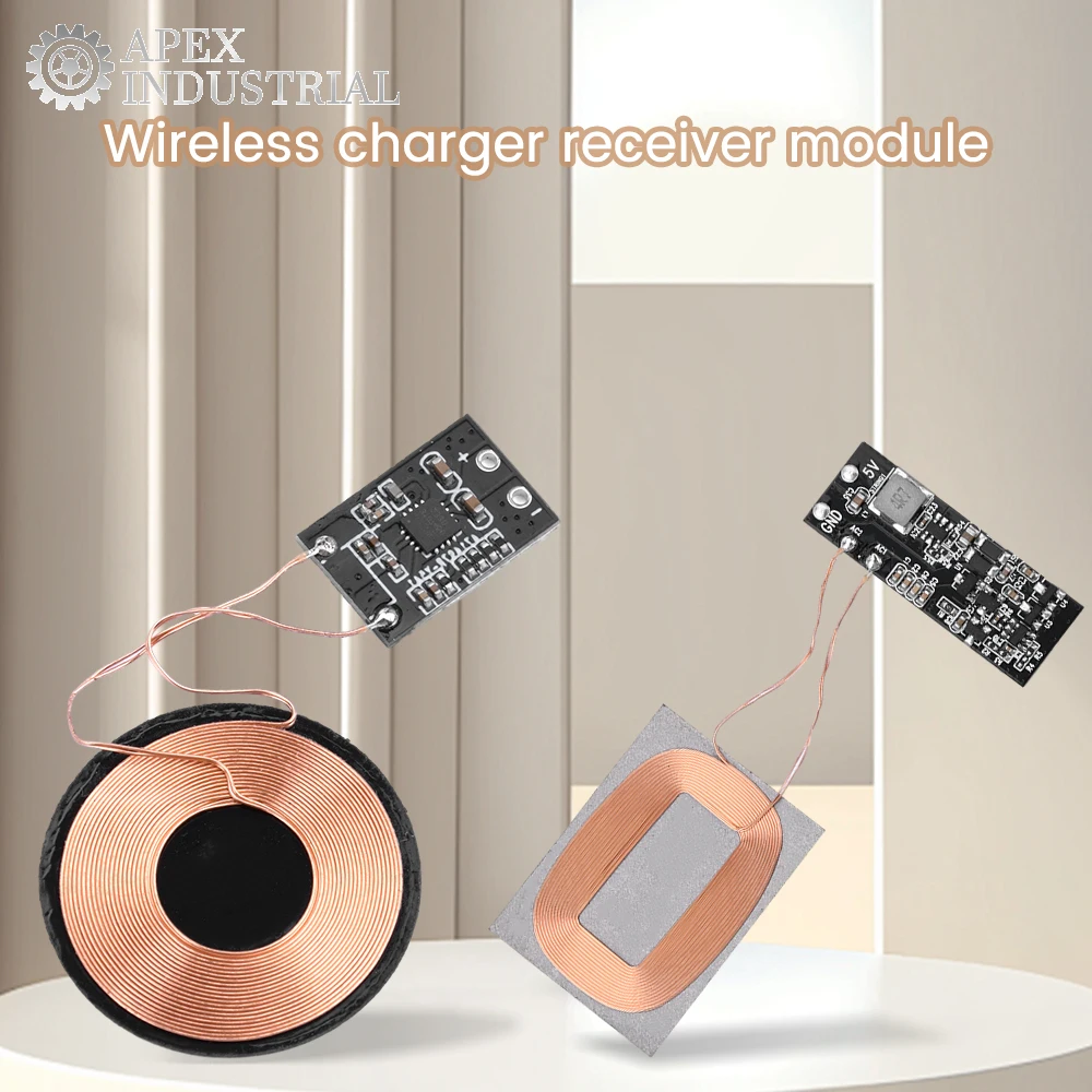 Modulo ricevitore caricabatterie wireless 3W 5W per telefono cellulare Android Modulo ricevitore caricabatterie wireless Scheda PCBA all'ingrosso e dropship