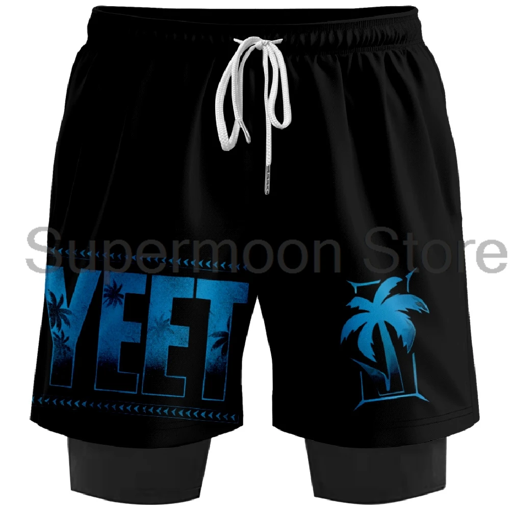 

Jey Uso Yeet Sweatshorts Men's 2 in 1 Running Shorts Women Basketball Pants Unisex Outdoor Sportwear
