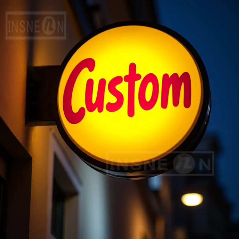 Papan Tanda Lampu LED Kustom, Papan Tanda Akrilik, Papan Tanda Bisnis Bercahaya, Papan Nama Terang untuk Pintu Masuk, Luar Ruangan, Rumah, Toko, Logo, Huruf, Tanda