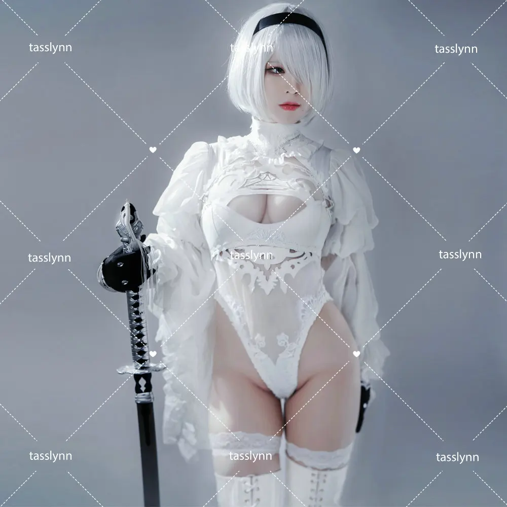 Nier Automata Cosplay Costume Yorha 2B Snow Sexy Outfit Games Suit Women Role Play Costumes Girls Halloween Party Fancy Dress