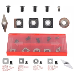 10x Carbide Tips Inserts Blades For Chisel Cutter Wood Turning Lathe Holder-Tool Carbide Tips Inserts Blade Cutter Lathe Turning