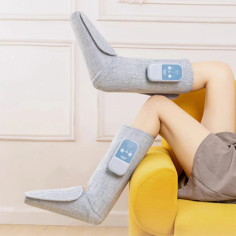 Electric Foot Calf Massager Leg Massage Boots Air Pressure Massage Machine Improve Blood Circulation for Muscle Relaxation