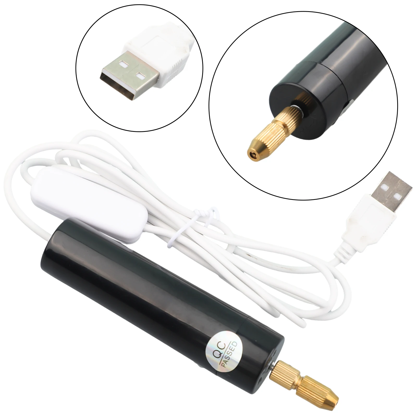 Mini taladro eléctrico portátil de mano, herramientas rotativas USB, pluma grabadora, herramientas de perforación de joyería con brocas