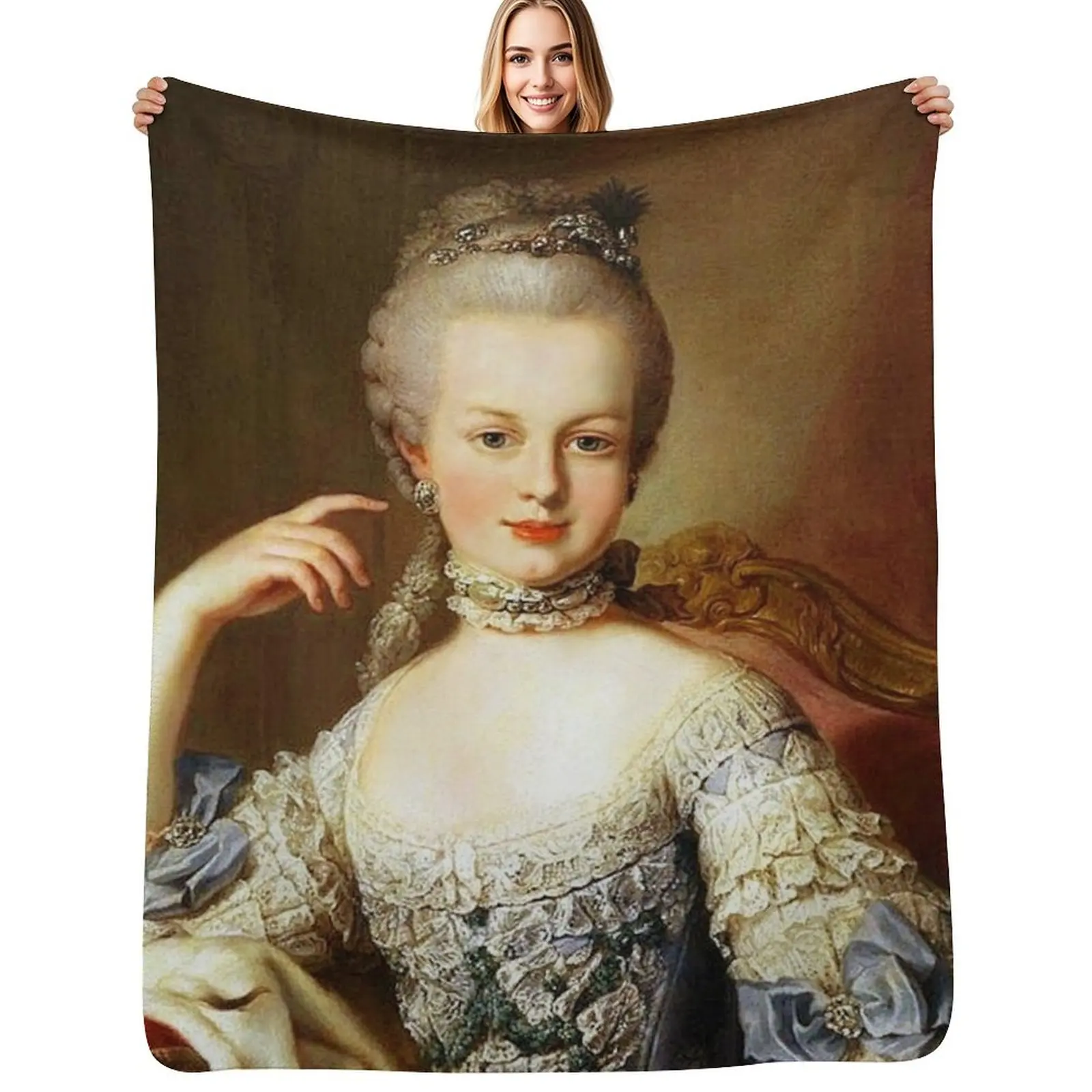 Marie Antoinette - 1767 Throw Blanket funny gift Luxury Brand Sofa Quilt Blankets Sofas Of Decoration Summer Camping Blankets