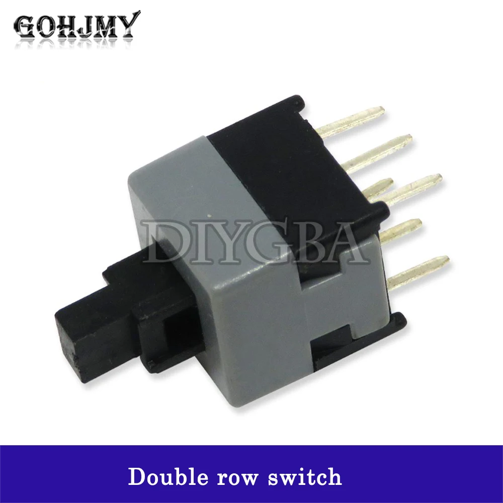 10PCS 5.8*5.8 7*7 8*8 8.5*8.5mm Self Locking Push Tactile Power Micro Switch Kit 6Pin Button Switches dIYGBA