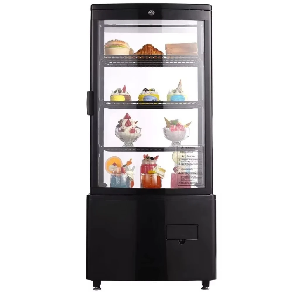 

Refrigerated Display Case, 3 Cu.Ft./85L, 3-Tier, Countertop Pastry Display Case Commercial Display Refrigerator