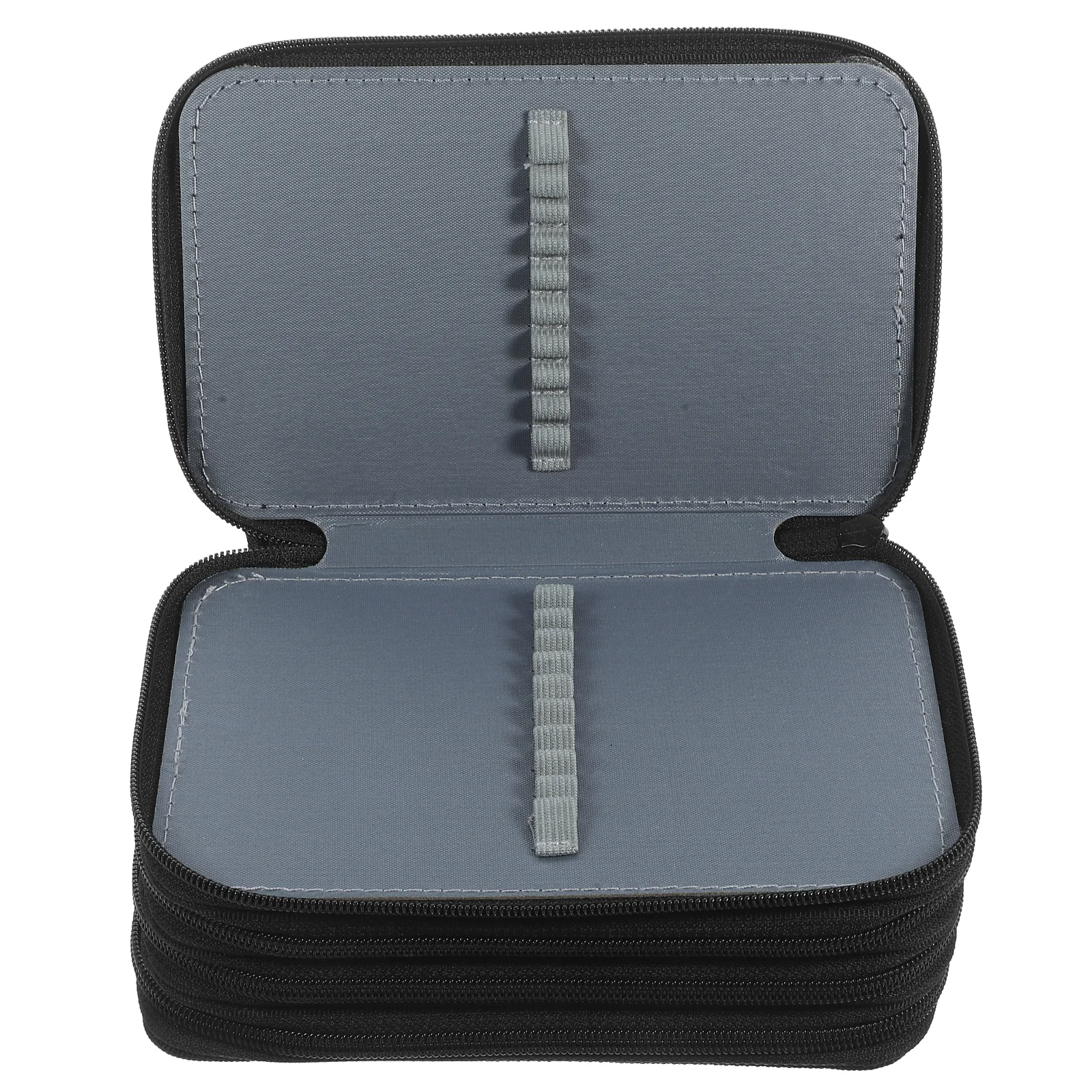 

Layered Stationery Pencil Bag Large Capacity Multi-Layer Zipper Storage Pouch Fabric Pencil Case Student Supplies Organizer