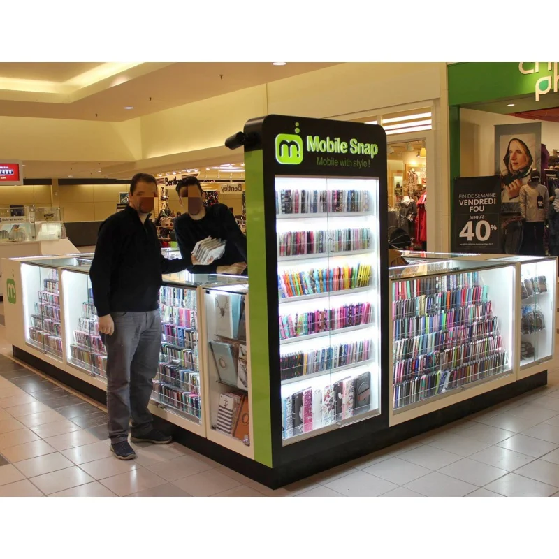 

Custom. modern kiosk for phone cellphone accessories Display kiosk for mall