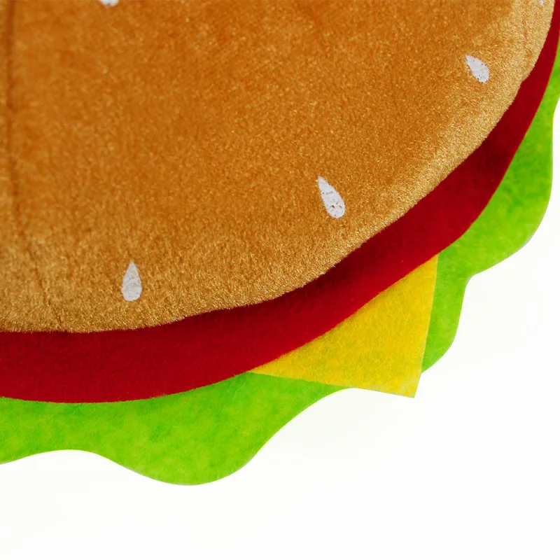 Grappige Hamburger Hoed Schattige Cartoon Foto Prop Voedsel Decoratie Hoed Cosplay Bal Feest Hoed