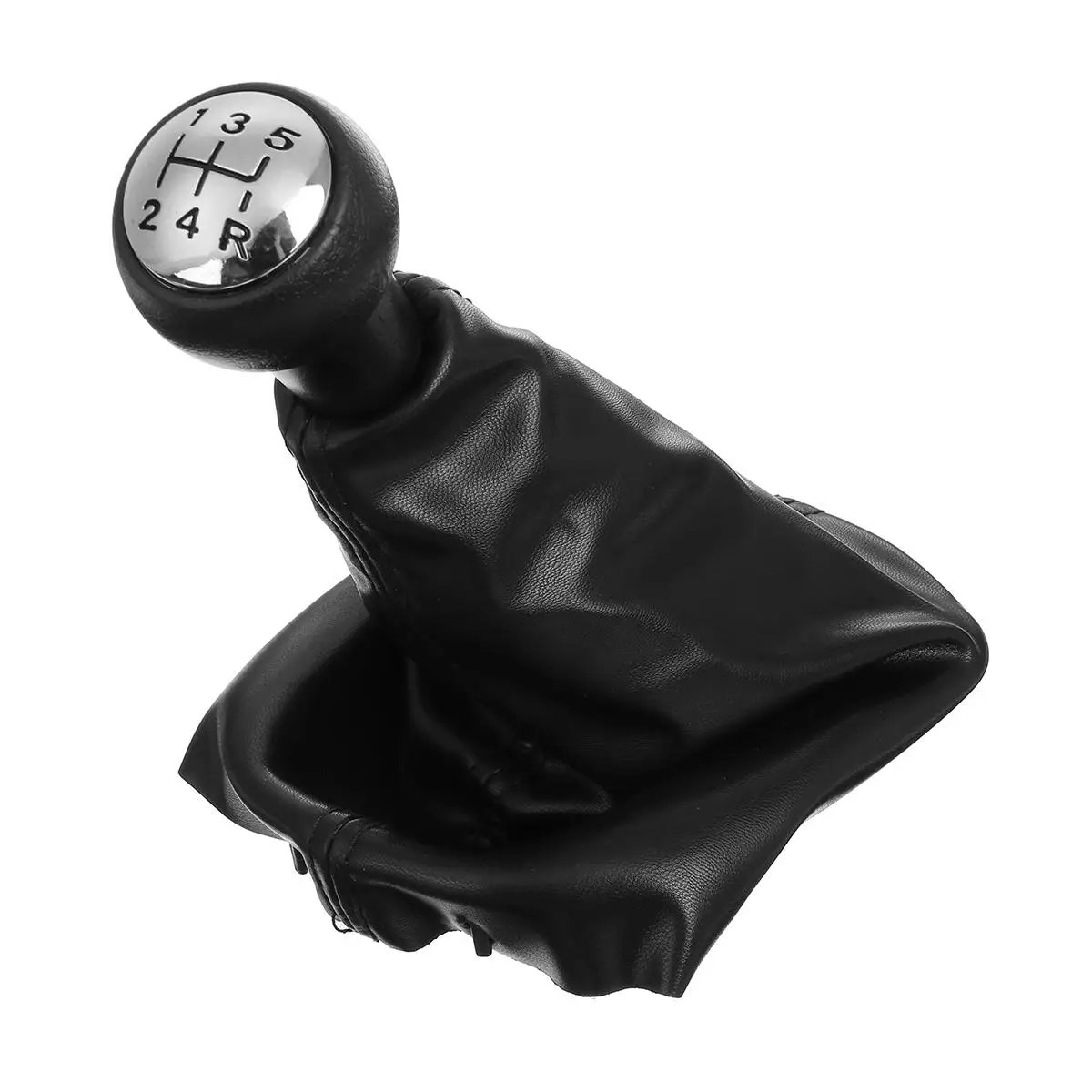 5 Speed Gear Shift Knob Gaiter Boot Cover For Peugeot 207 307 307CC 308 Gear Shifter Knob Stick PU Leather