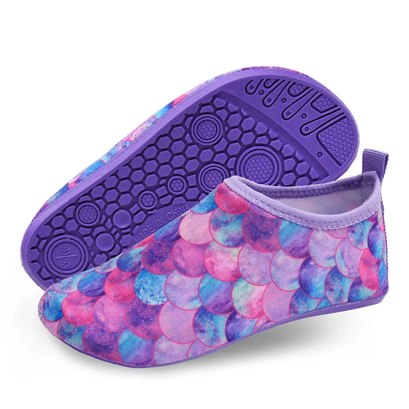 Kids Quick Dry Swim Shoes Unicorn Kids Slipper Pantufa Infantil Water Shoes Footwear Barefoot Aqua Socks For Beach Pool Child