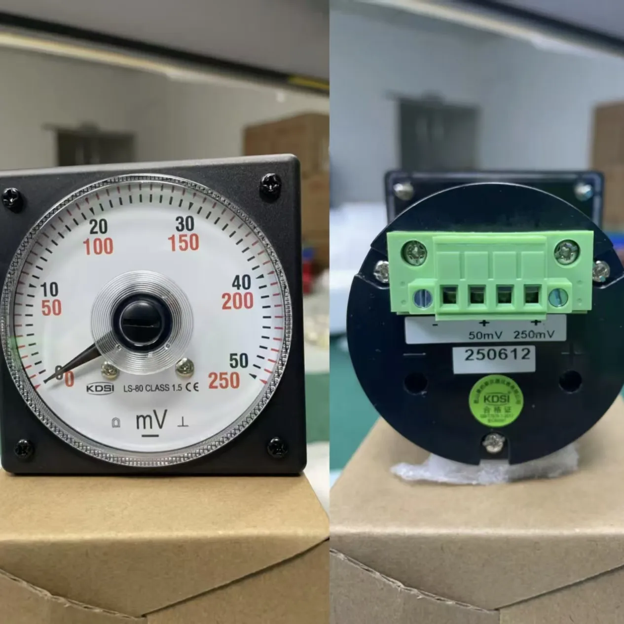 Pointer type wide-angle display meter LS-80 DC50/250mV pressure meter, mAh input meter head