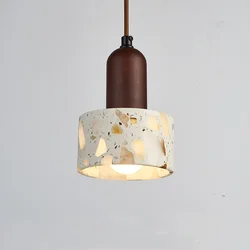 Popular Wabi Sabi Travertine Droplight Over Dining Desk Kitchen Island Yellow Marble Restaurant Decor Pendant Lamp Bedside