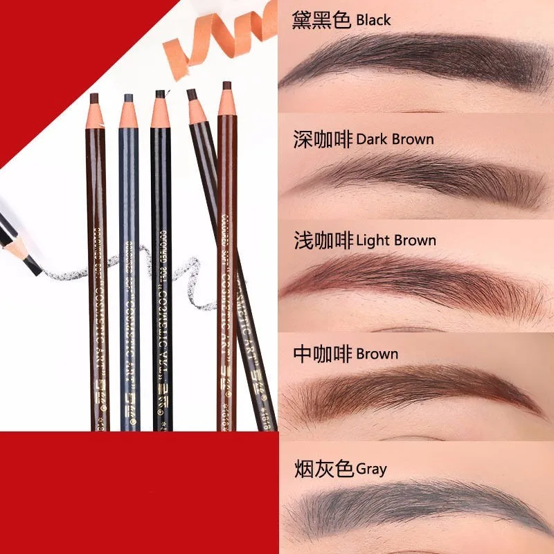 12 Pcs Waterproof Eyebrow Pencils Long Lasting for Eyebrow Permanent Makeup Tattoo Stereotypes Pen Eyebrow Enhancer Easy to Wear