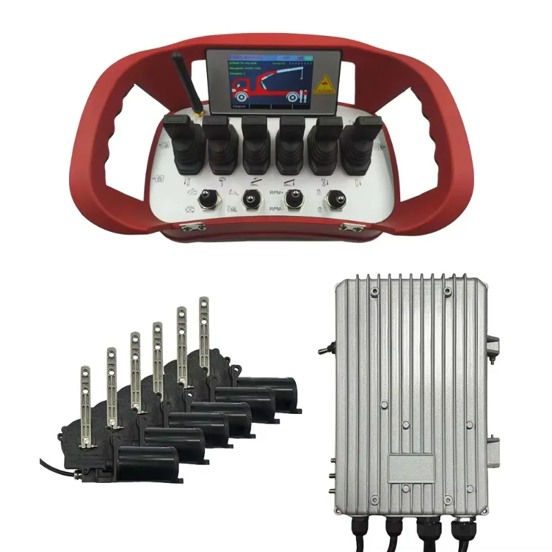 Best Selling Intelligent 12V 24V Hydraulic Valve 6 Joysticks Boom Truck Crane Remote Control Rechargeable Battery 100m CE