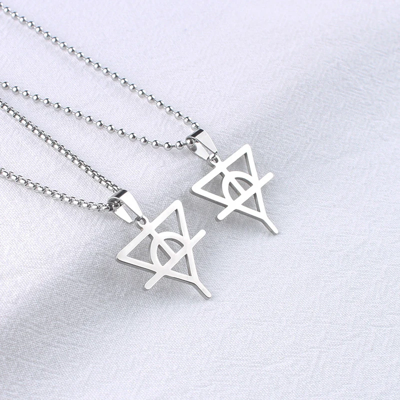 Non-fading men's necklace, hip-hop style sweater chain, stainless steel couple's jewelry