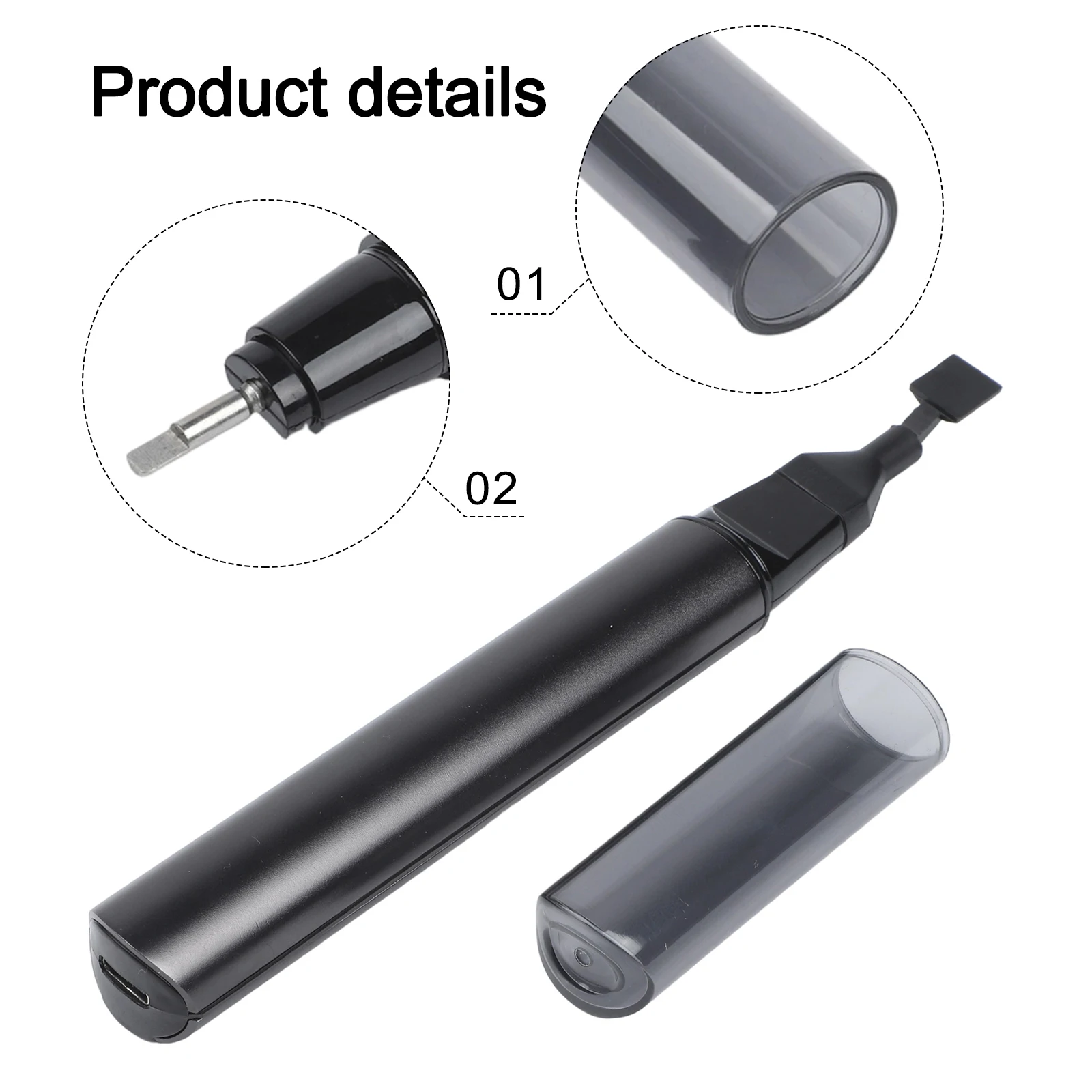 Electric Polishing Pen 5400RPM With 8 Heads 7 Grits For Fine Grinding And Precision Finishing On 3D Printing Models Hobbyist