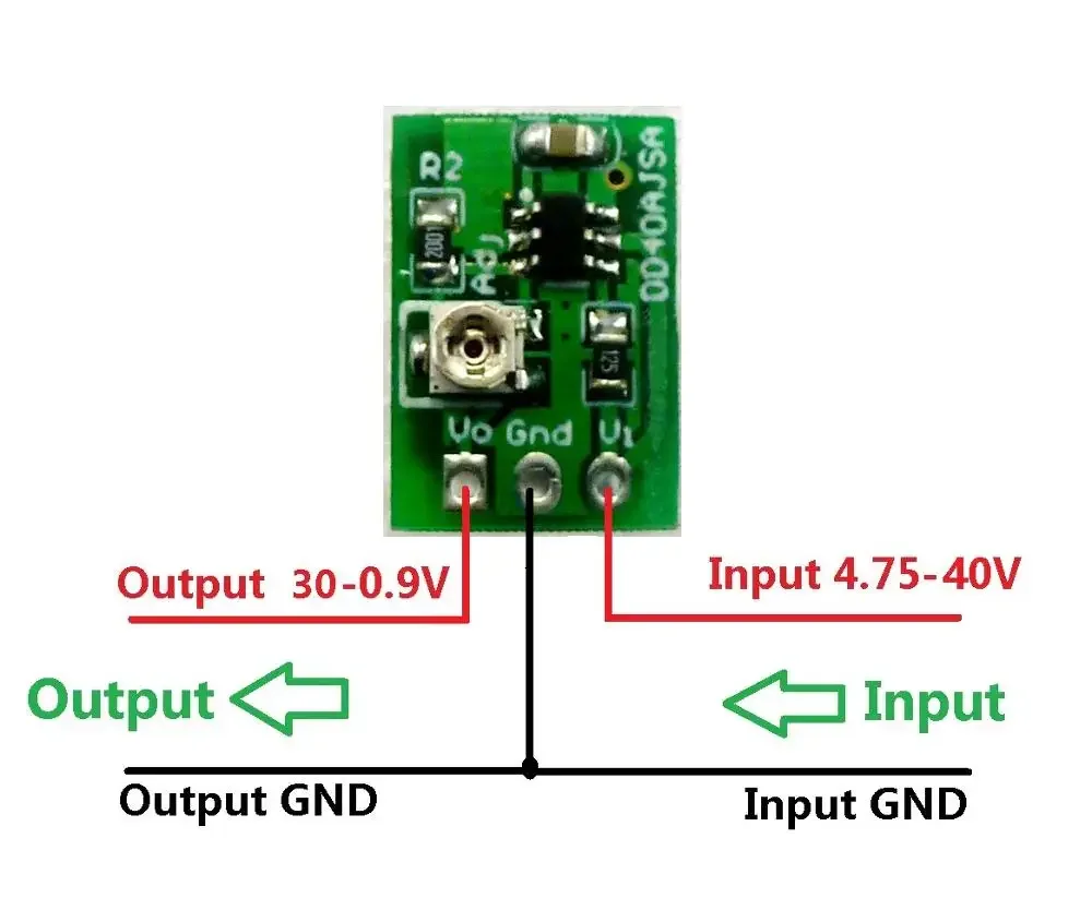 10XDD40AJSB 24V 12V To 5V 3.3V 3V DC 1A Step Down Converter Voltage Regulator Buck Module For LED Motor Wifi PTZ CCTV RF Board