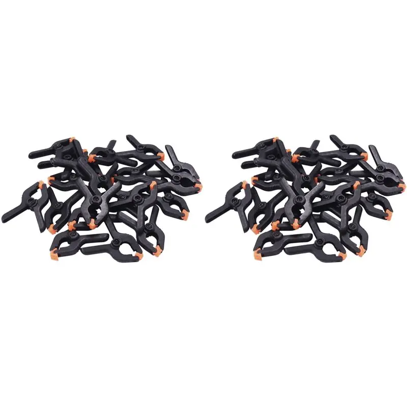 

FYBL-40X Adjustable Nylon Mini Spring Clamps 2 Inch Muslin Clamps For Photo Studio Backdrops Woodworking Diy Projects (2Inch)