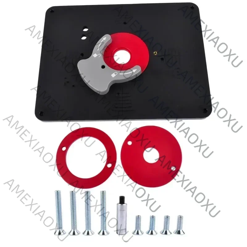 Precision Router Table Insert Plate With Level-Loc Rings - Predrilled For Triton