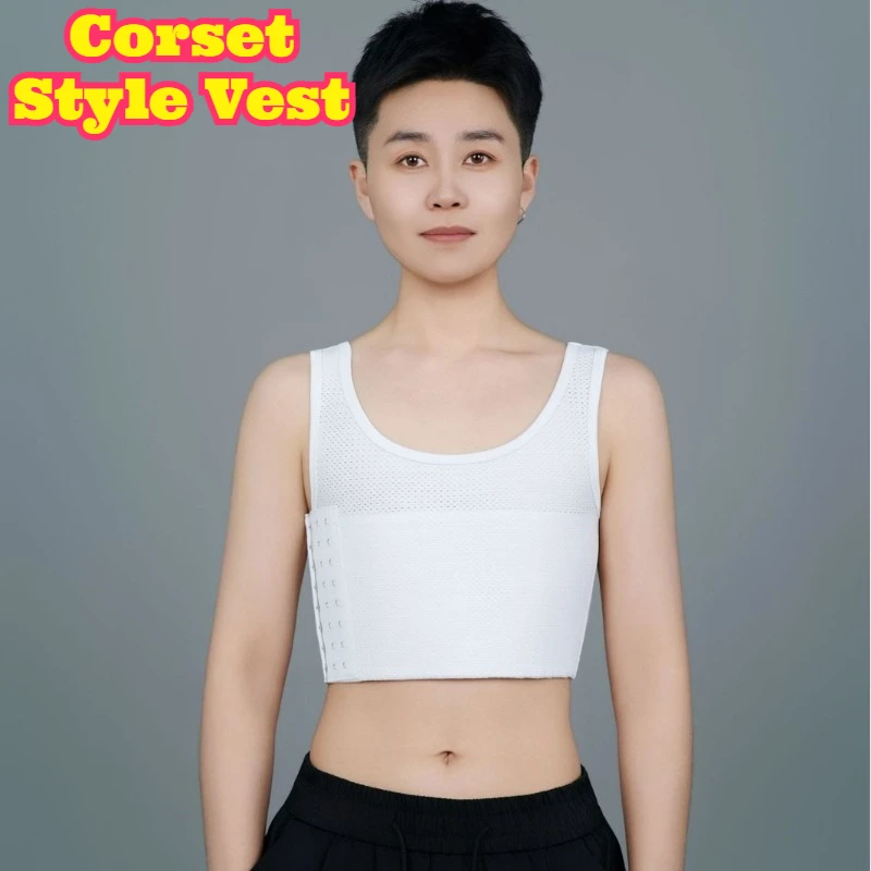 

Chest Binder Tank Top Bandage Ice Silk Breathable Comfortable Bust Minimizing Slim Fit Lightweight Base Layer Daily Leisure Wear