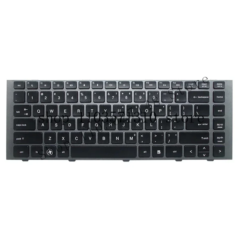 WYORESY New keyboard for HP ProBook 4440s 4441s 4445s 4446s laptops replaces 702238 -001 silver frame us