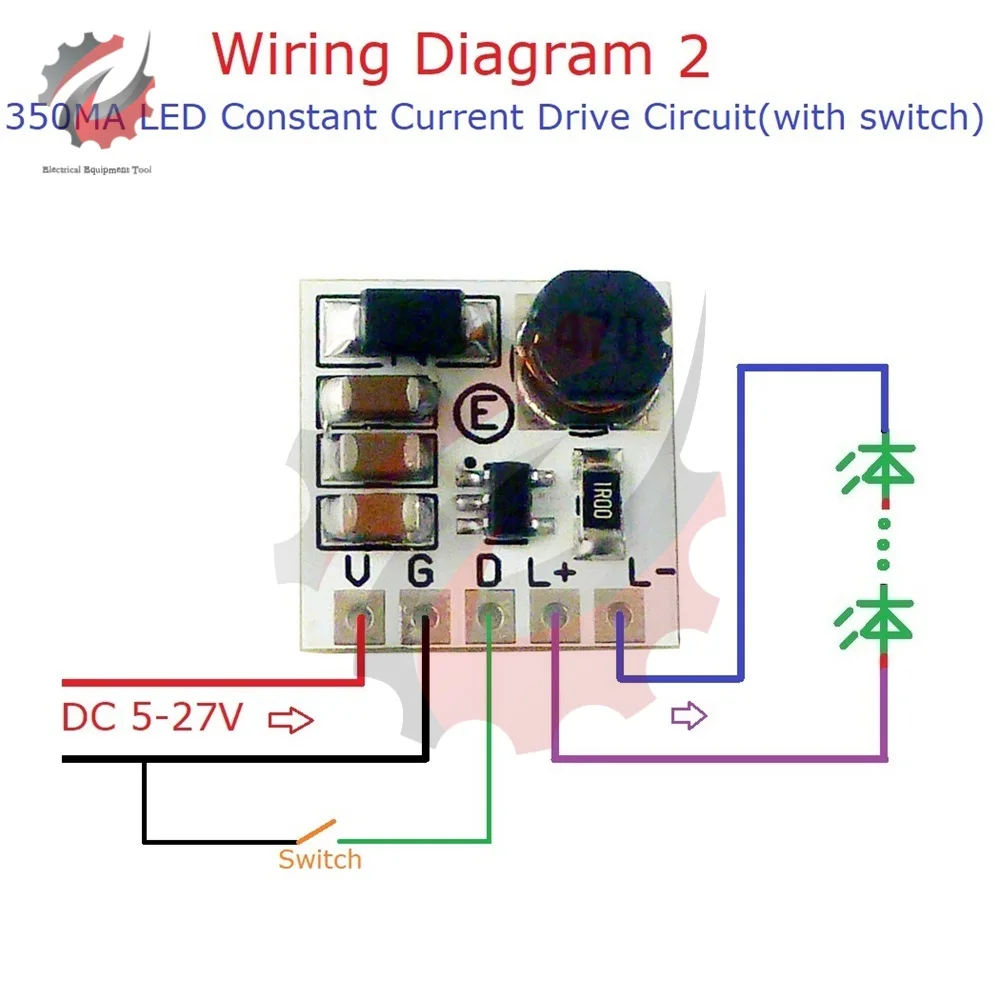 LD2635MA Mini DC 5-27V 350mA Step-down HB LED Driver Module Adjustable PWM Controller DC-DC Buck Constant Current Converter